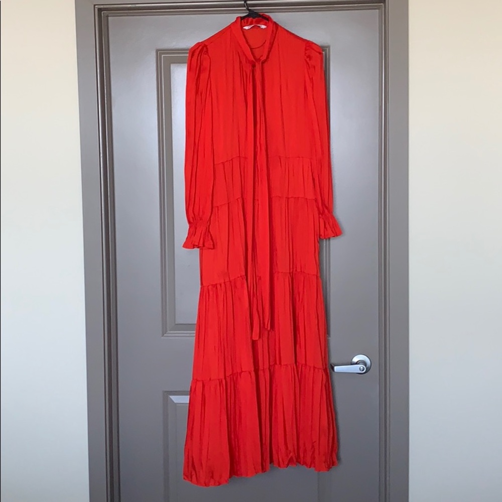Zara Ruffled Maxi Dress